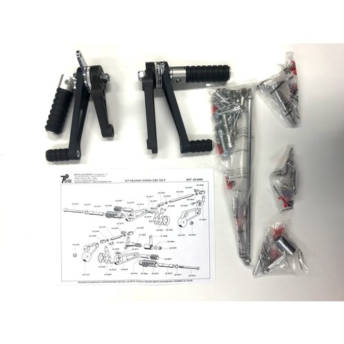 Tarozzi Moto Guzzi Rearset Black Foldable