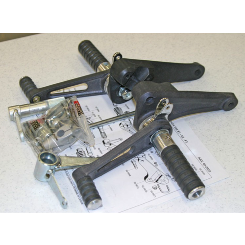 Tarozzi Honda CB Rearset Black Foldable