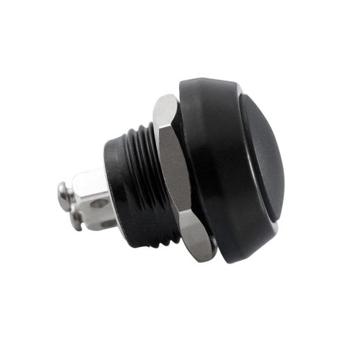 Motone Billet Micro Switch Button - Momentary - M12 - Black