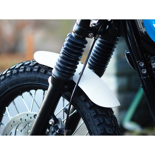 Shorty - Bobbed Front Mudguard/Fender- Spoke Wheels - Aluminium