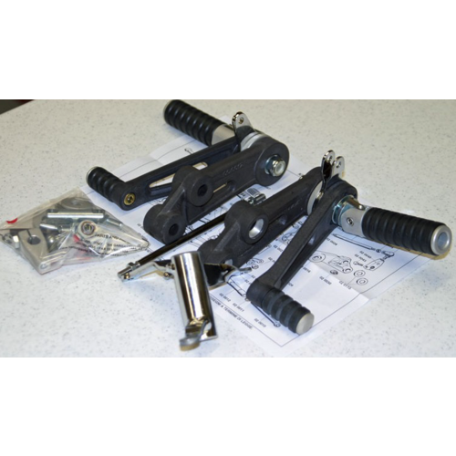 Tarozzi Kawasaki Z Commandes reculées Noir Pliable