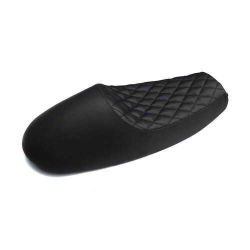 Motone Bonneville Cafe Racer Sitz - Diamant Stich - Schwarz