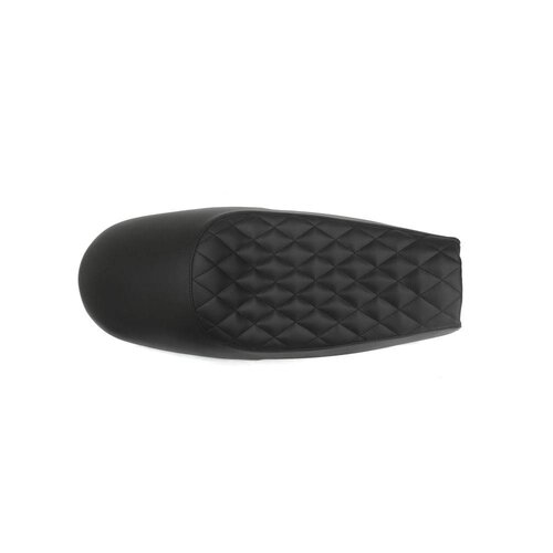 Motone Bonneville Cafe Racer Sitz - Diamant Stich - Schwarz