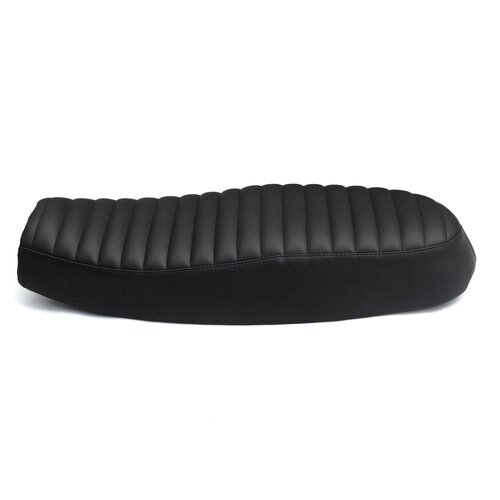 Motone Bonneville Dual Seat - Ribbed - Black