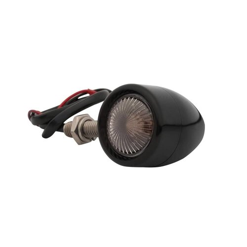 Motone Paire de clignotants personnalisés en aluminium - Noir