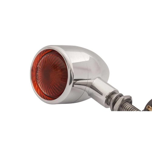 Motone 4x Polished Aluminium Bullet Knipperlichten