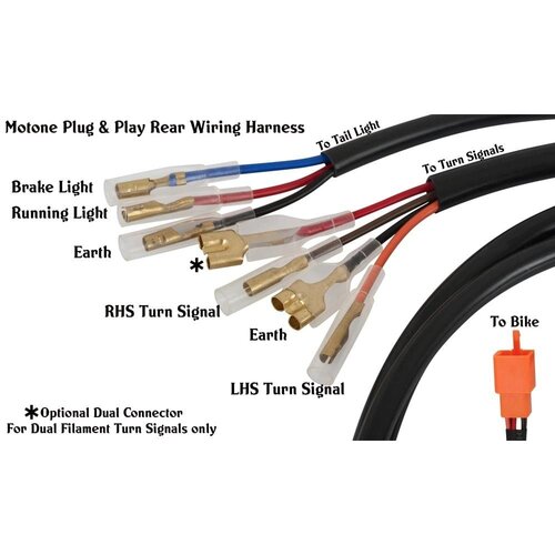 Motone [Triumph] Miller STOP Tail Light Tidy KIT