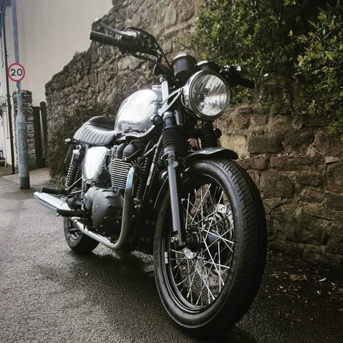 Motone Custom Petrol Tank - EFI - Polished Aluminium