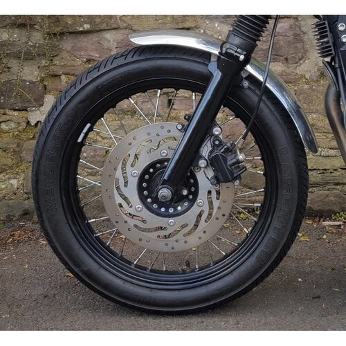 Motone Front Mudguard/Fender- Spoke Wheels - Polished Aluminium