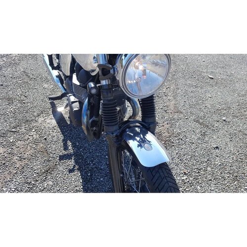 Motone Front Mudguard/Fender- Spoke Wheels - Polished Aluminium