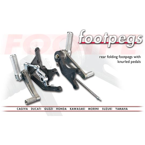 Tarozzi Kawasaki Z Commandes reculées Knurled Pliable