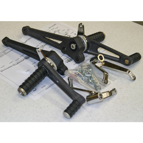 Tarozzi Moto Guzzi Rearset Black Fixed