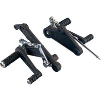 Honda VF Rearset Black Fixed