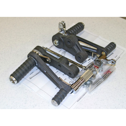 Tarozzi Suzuki GS Rearset Black Fixed