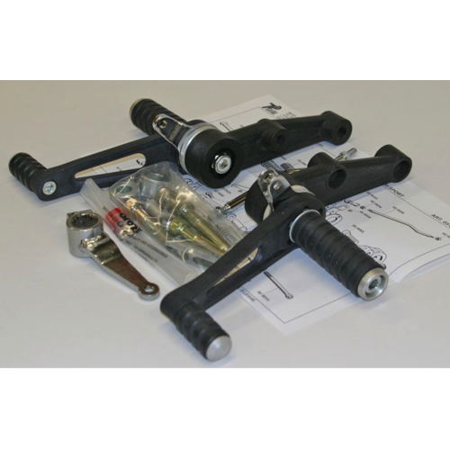 Tarozzi Yamaha Commandes reculées Noir Fixé