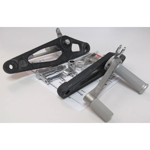 Tarozzi Kawasaki Z Rearset Knurled Fixed