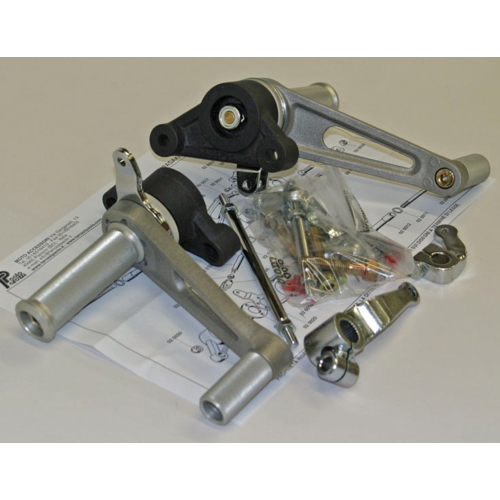 Tarozzi Kawasaki GPX/ZX/R/SR Commandes reculées Knurled Fixé