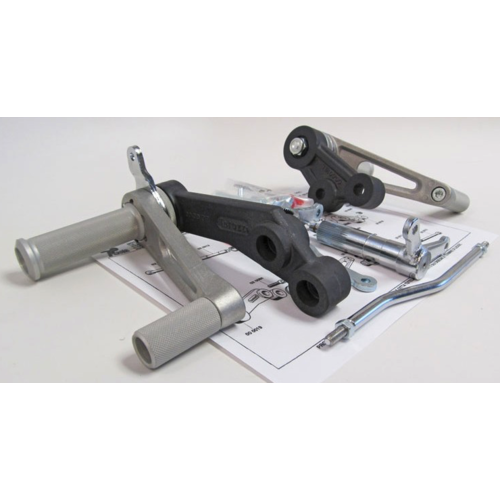 Tarozzi Suzuki GS Commandes reculées Knurled Fixé