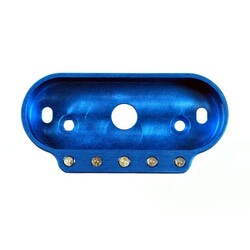 MSM Combi Frame With Indicator Lights Blue Anodised