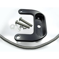 BigTwin Rockerbox Bracket Schwarz eloxiert für HD Evo