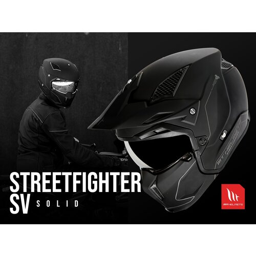MT Helmets Streetfighter SV Helm Schwarz