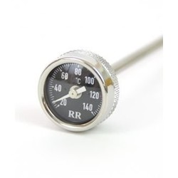 Oil temperature dipstick long, 285mm length, for R2V models with long oil-dipstick Black dial