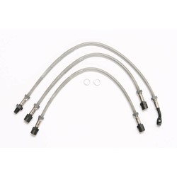 Brake line stainless steel for BMW R2V R45, R 65 from 9/1981 with raised handlebars and dual disc, three-piece