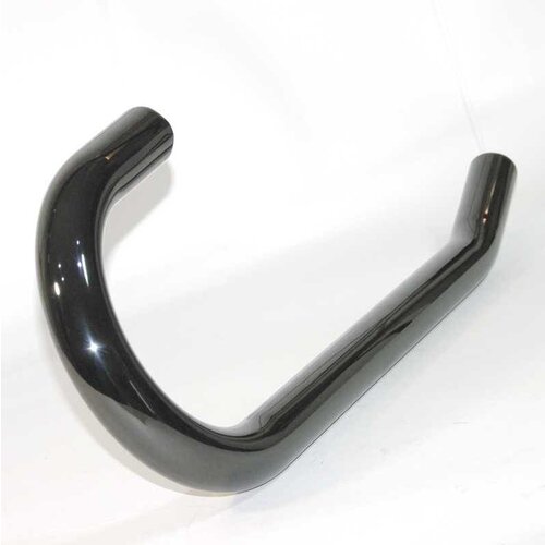 Siebenrock Exhaust manifold ''Sport'' 38mm blackchrom left, for / 5/6/7 up to 9/1980 without cross tube remake