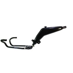 Complete exhaust system for BMW R 80G/S black chromed