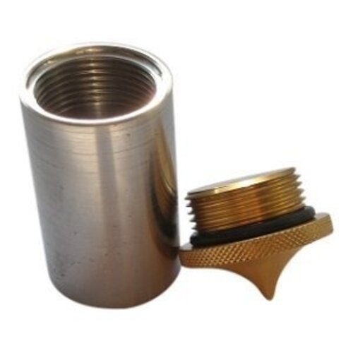 Cap - Weld in - Brass