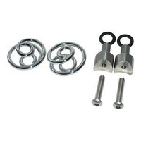 Ressorts en spirale chromés 1" avec kit de montage