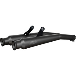Trumpet Muffler Set (2) Flat Black - Homologated BMW R100