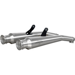 Trumpet Muffler Set (2) Stainless Steel - Homologated BMW R100