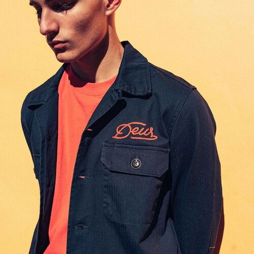 DEUS Sea Squalor Shirt Navy Blau