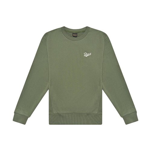 DEUS Flagged Crew Sweater Clover Green