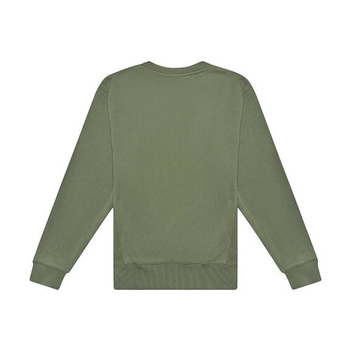 DEUS Flagged Crew Sweater Clover Vert