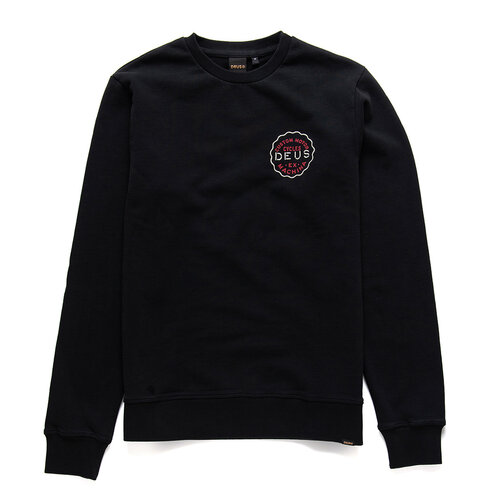 DEUS Venice Adress Crew Sweater Schwarz