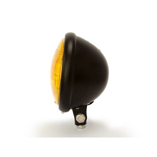 5,75" Yellow Bates Style Headlight Bottom Mount Black