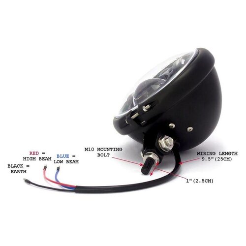 5,75 "CREE LED BATES Style Scheinwerfer-UNTEN-AUFFASSUNG