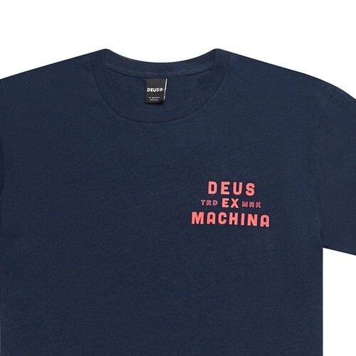 DEUS Mechano Tee Shirt Navy Blue