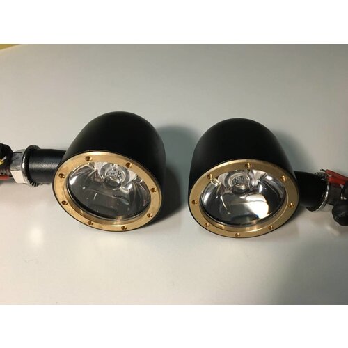 LED-Blinker- / Rücklicht-Einheit Bullet mit klarem Glas