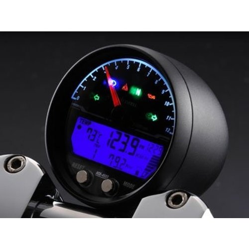 Acewell 4453 Speedo With Black Housing 12.000RPM