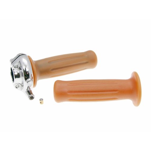 Domino 22MM Throttle Assembly "Commando Rally" Brown