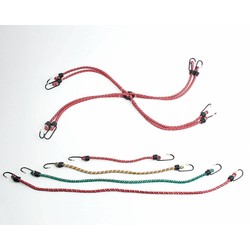 Kit de cordes élastiques avec crochets - 12 pièces