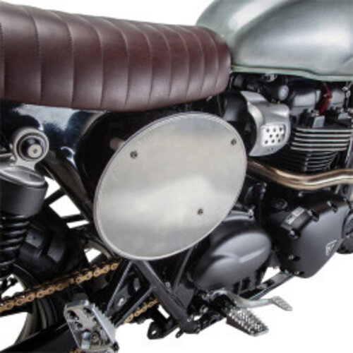 British Customs Vintage MX Nummernschild Triumph Street Twin / Street Cup 16-18