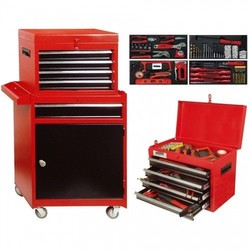 Tool trolley filled with 4 drawers