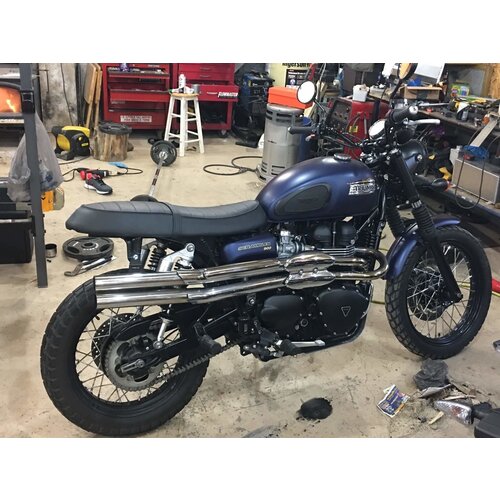 Slip-on Auspuff Shotgun Style  Triumph Street Scrambler 900 ABS