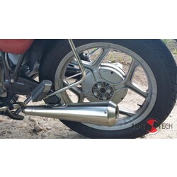 38mm EG-ABE Gunball Endschalldämpfer Satz 1985< BMW R 65, R 80, R 80RT, R 100 RS, RT Monolever