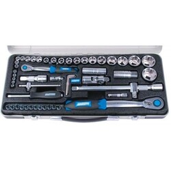 Coffret premium de clés 1/4" + 1/2" et cliquets - 55 pièces