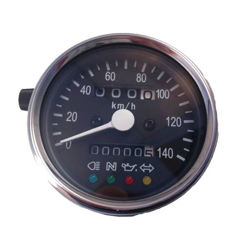140 km/h Speedometer with 4 indicator lights